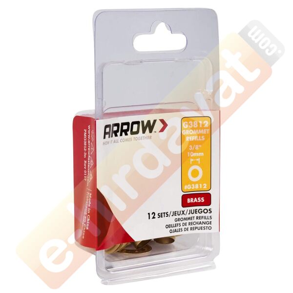 Arrow G3812 10mm Pirinç Kuşgözü Perçin