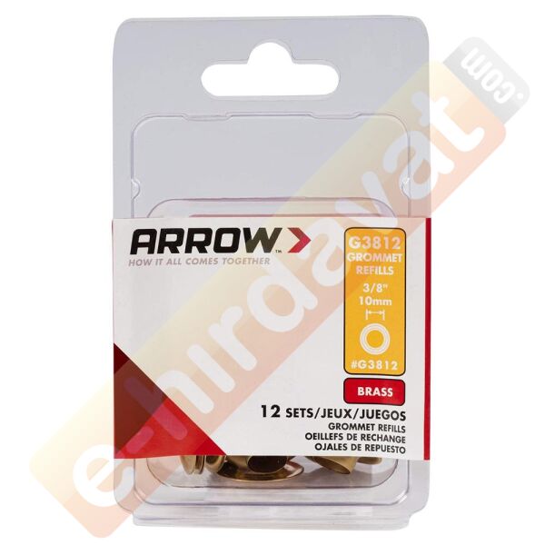 Arrow G3812 10mm Pirinç Kuşgözü Perçin