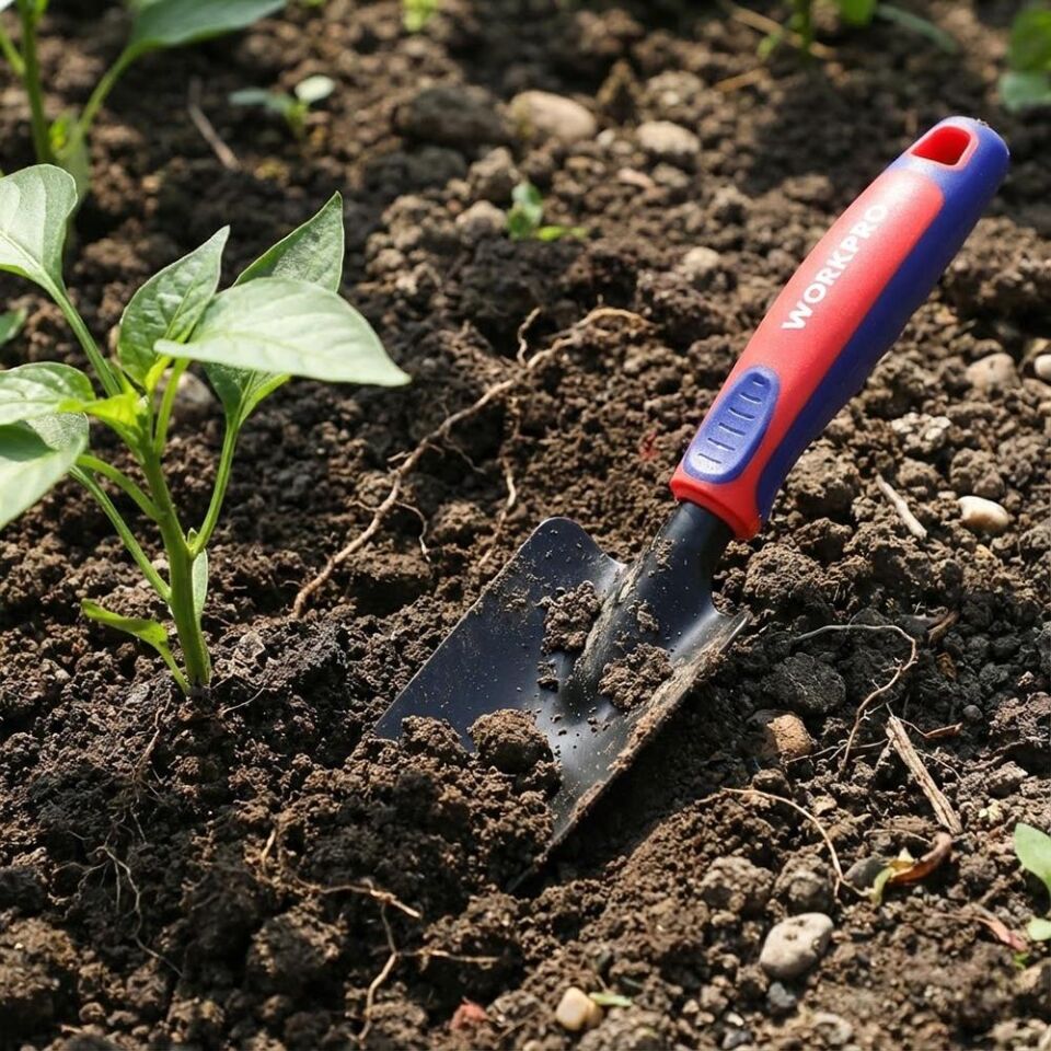 WORKPRO WP331026 300x53mm Çelik Profesyonel Mini Dar Bahçe Küreği