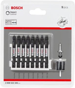 Bosch Impact Ctrl ÇiftTaraf 9'lu Set,65mm