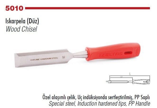 İZELTAŞ Düz Iskarpela 24 mm(5010 23 0024)