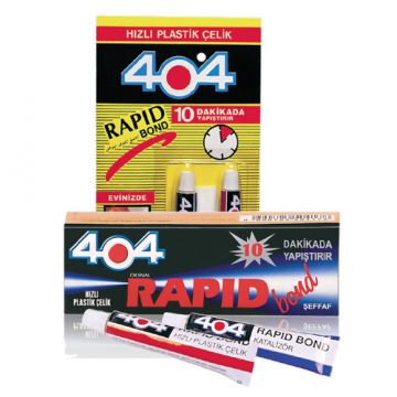 404 Rapid Bond Şeffaf 10 Dk' Da Hızlı ve Kuvvetli Yapıştırıcı