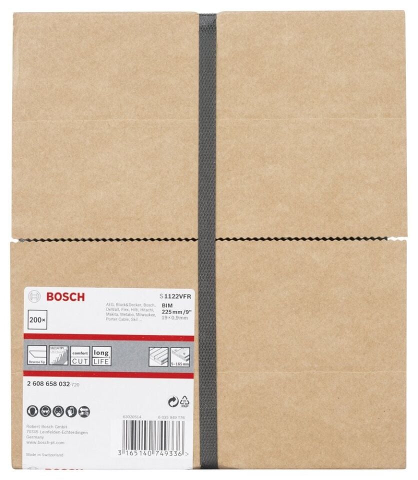 Bosch - Special for Serisi Palet Tamiri için Panter Testere Bıçağı S 1122 VFR 200'lü