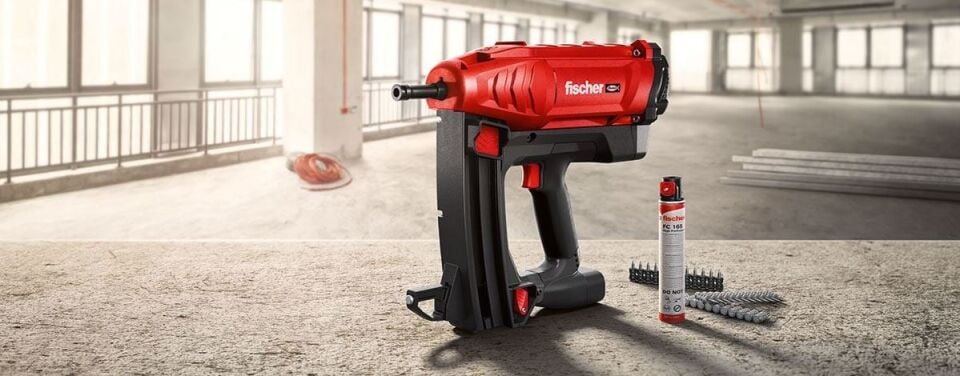 FISCHER FGC 100 Gazlı Beton Çivi Çakma Tabancası Çift Akülü