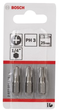 Bosch ExtraHard PH3*25 mm 3'lü