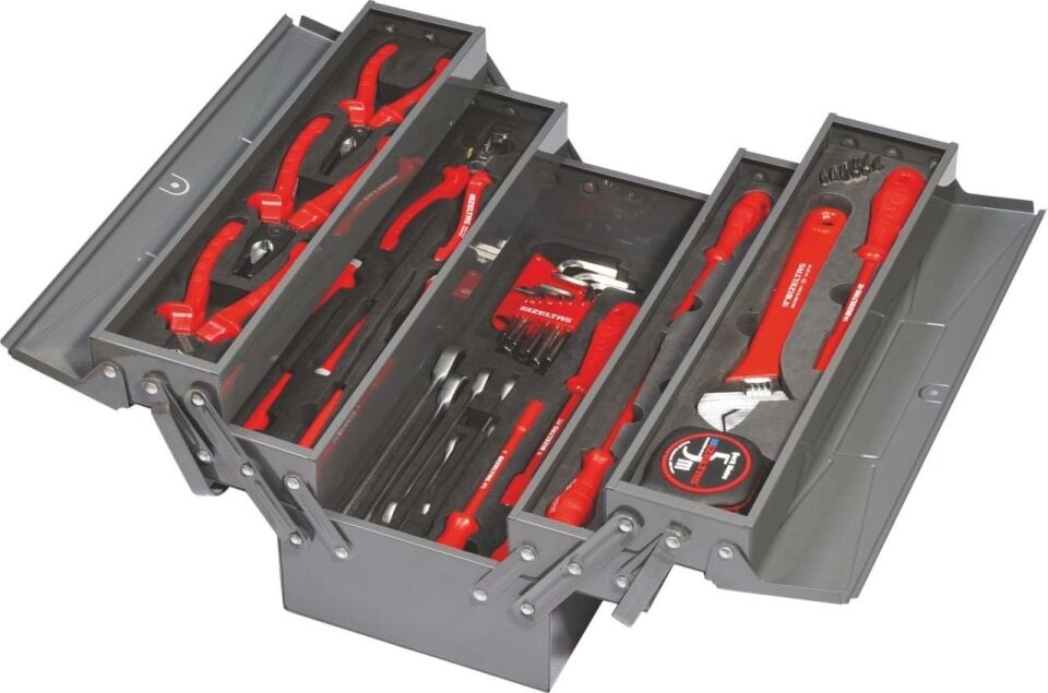İZELTAŞ 45 Parça Elektrikçi Tip Metal Takım Çantası (8420005046)