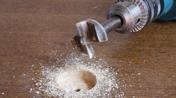 TOPSHOP 100 mm Tas Menteşe Freze Matkap Ucu (Elmas Uçlu)