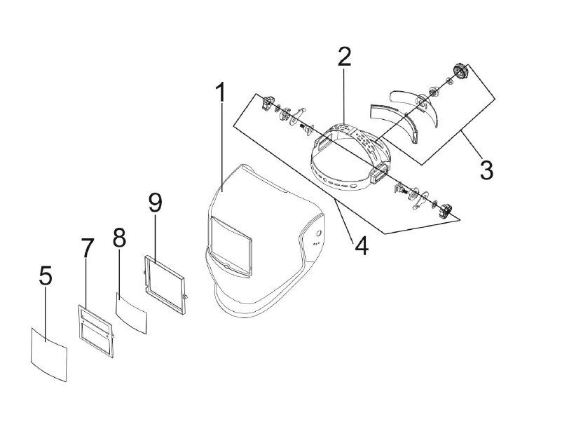 UNIARC Kolormatik Maske için İç Yedek Koruma Camı 100X50 mm