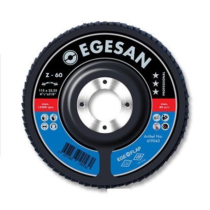 EGESAN Pro Seri 115 mm 80 Kum ZR Flap Disk
