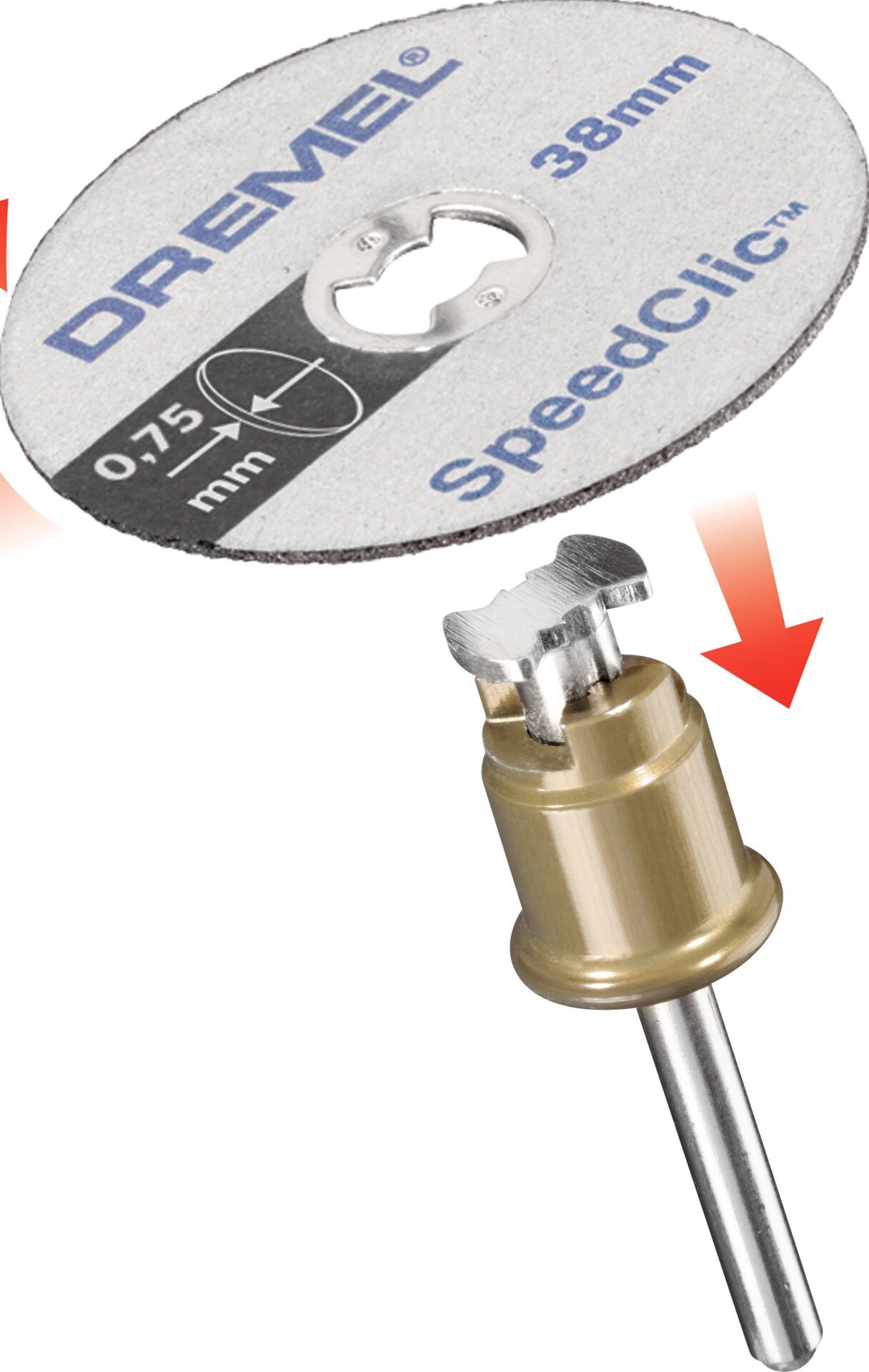 Dremel  Speedclick Kesme Diski 5 Adet ( Disk Kalınlığı : 0,75mm) SC409 / 2615S409JB