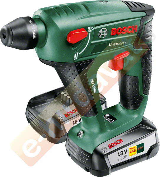 Bosch UNEO MAXX 18 V Çift Akülü Kırıcı Delici (2 x 2,5 Ah)