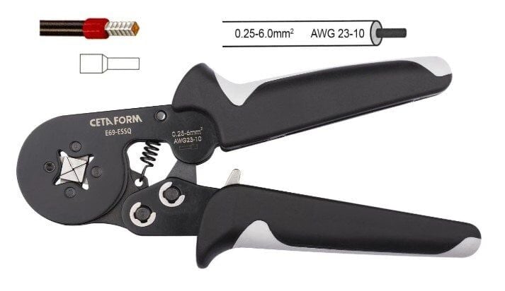 Ceta Form E69-ESSQ Kablo Yüksüğü Sıkma Pensesi (Kare Form)