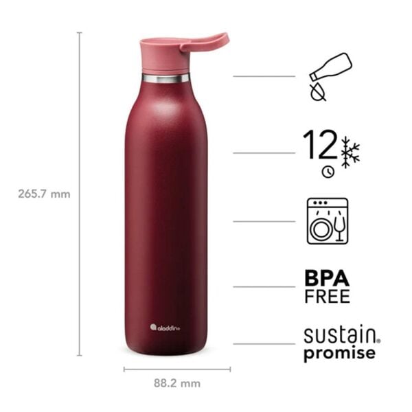 ALADDIN Cityloop Thermavac 0.6 Litre Kırmızı Termos