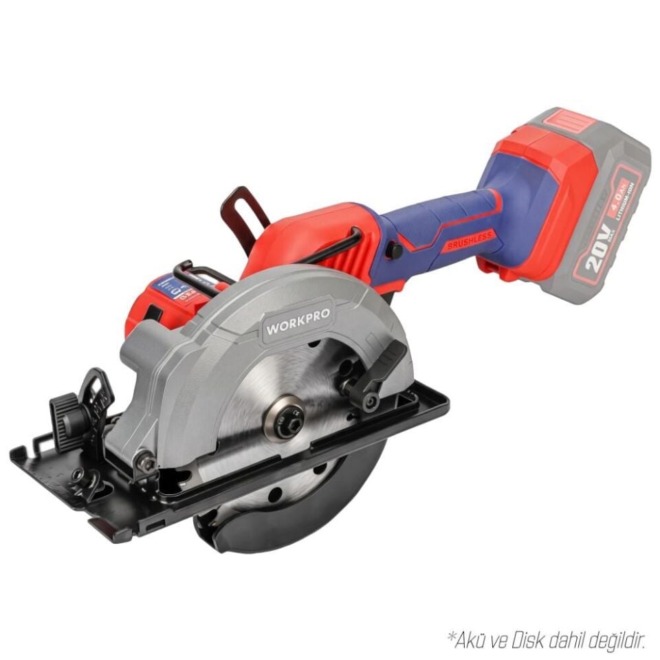 WORKPRO WP393003 20Volt 140mm Kömürsüz Profesyonel Daire Testere (Akü Dahil Değildir)