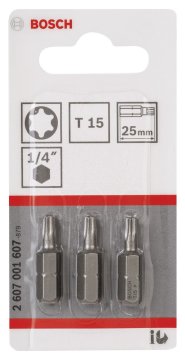 Bosch ExtraHard T15*25 mm 3'lü
