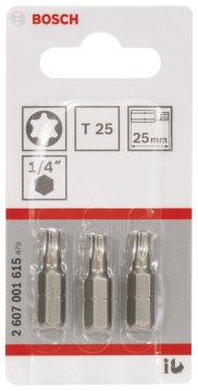 Bosch ExtraHard T25*25 mm 3'lü