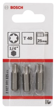 Bosch ExtraHard T40*25 mm 3'lü