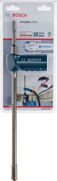 Bosch Aksesuarlar Bosch - SDS-Plus-9 Speed Clean Serisi Toz Atma Kanallı Kırıcı Delici Matkap Ucu 15*380 mm