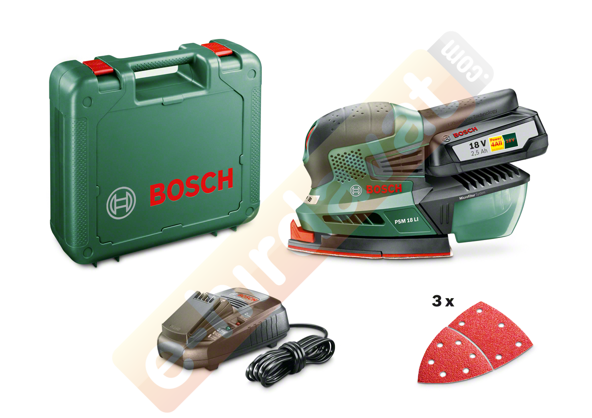 Bosch PSM 18 LI Lityum İyon Akülü Çok Amaçlı Zımpara