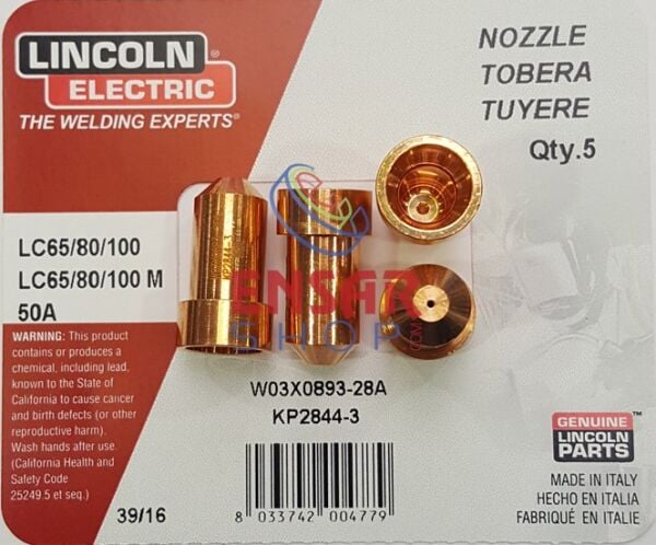LINCOLN W3X893-28A Plazma Nozul 28A (KP 2844-3)