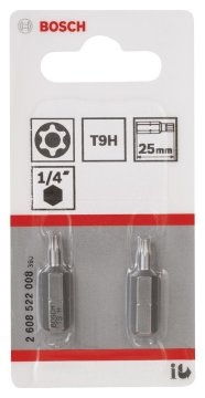 Bosch ExtraHard Security-Torx® T9H*25 mm 2'li