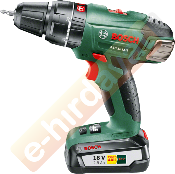 Bosch PSB 18 LI-2 Tek Akü 2,5 Ah Akülü Darbeli Delme/Vidalama Makinesi
