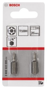 Bosch ExtraHard Security-Torx® T10H*25 mm 2li