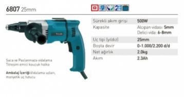 Makita 6807 Alçıpan Vidalama Makinası