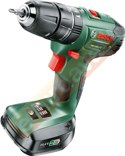 Bosch PSB 1440 LI-2 (1,5 AH Çift Akü) Akülü Darbeli Delme/Vidalama Makinesi