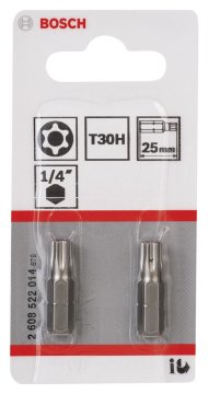 Bosch ExtraHard Security-Torx® T30H*25 mm 2li