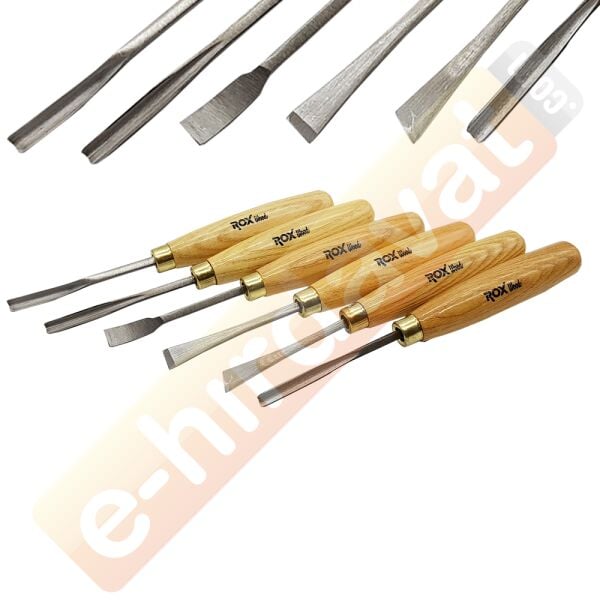 ROX Wood 6 Parça Ahşap Oyma Seti Ahşap Kutulu (15399063)