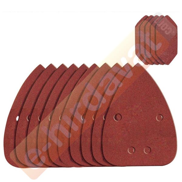 WORX WA2069 140x90mm 80, 120, 240 Kum, 18 Adet Cırtlı Universal Mouse Zımpara Kâğıdı Seti