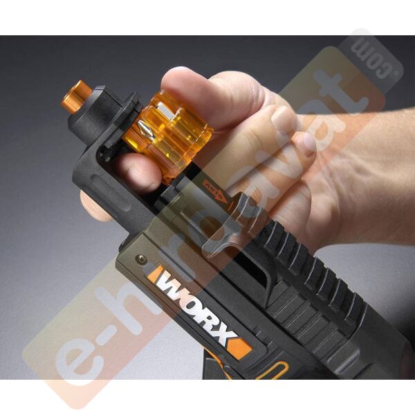 WORX WX255 4Volt/1.5Ah. Li-ion Şarjlı Şarjörlü Tornavida + 6 adet Bits Uç + Vida Tutucu