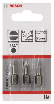 Bosch ExtraHard S0,5x4,0*25 mm 3'lü