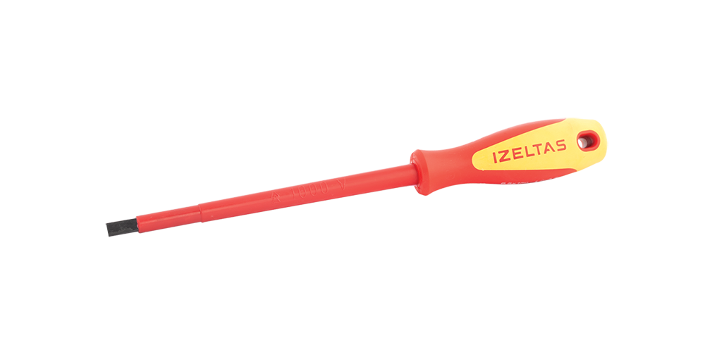 İZELTAŞ 1000V Düz İzoleli Elektrikçi Tornavida 2.5x75 (4140 17 2575)