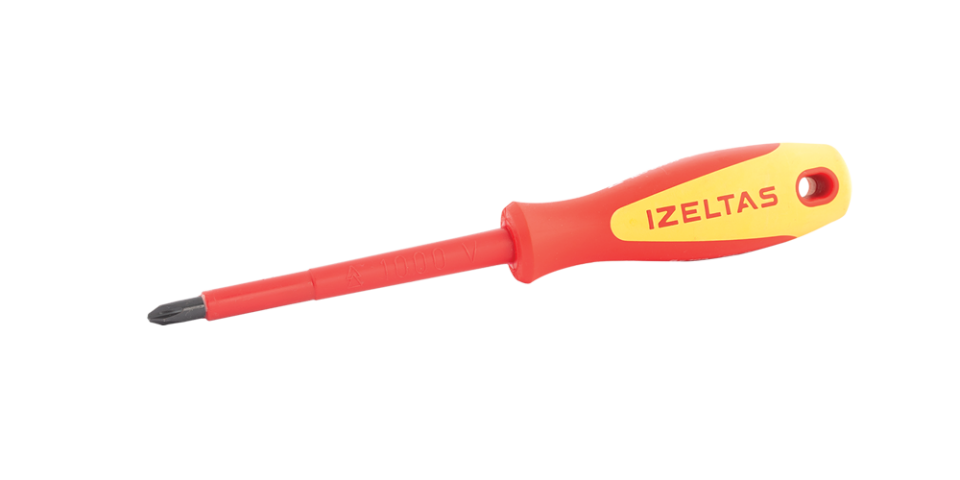 İZELTAŞ 1000V Yıldız İzoleli Elektrikçi Tornavida 4.5x80 (4145 18 4580)