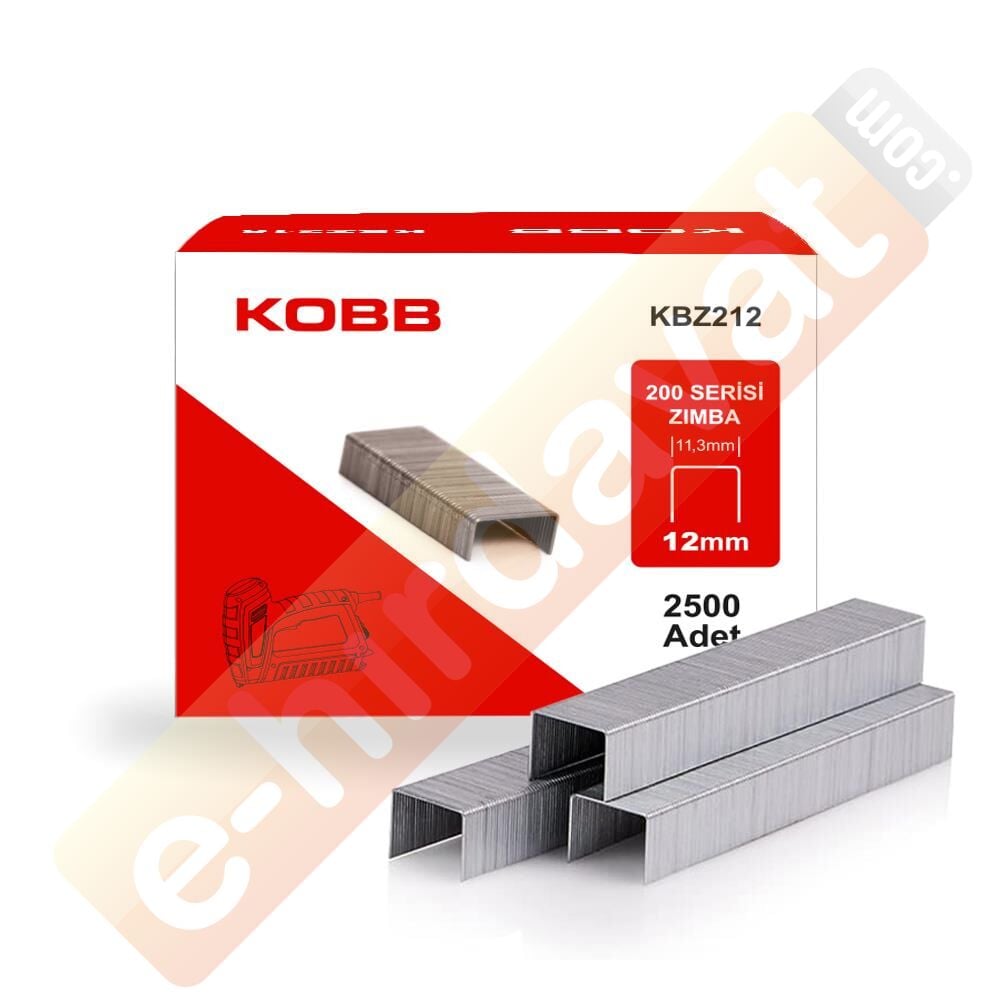 KOBB KBZ212 12mm 2500 Adet 200 Serisi Ağır Hizmet Tipi Zımba Teli