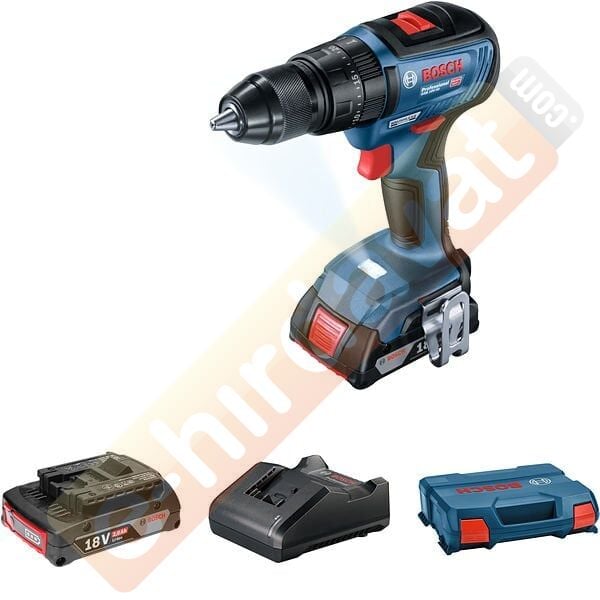 Bosch Profesyonel Seri Bosch Professional GSB 18V-50 Akülü Darbeli Vidalama Makinesi (2x2.0Ah; L-Case)