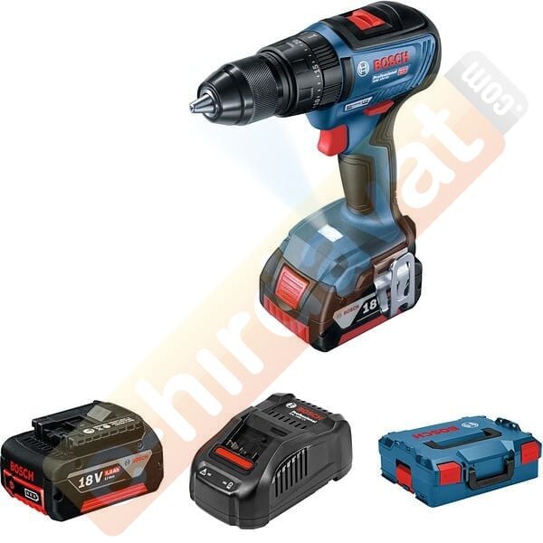 Bosch Profesyonel Seri Bosch Professional GSB 18V-50 Akülü Darbeli Vidalama Makinesi (2x5.0Ah; L-Boxx)