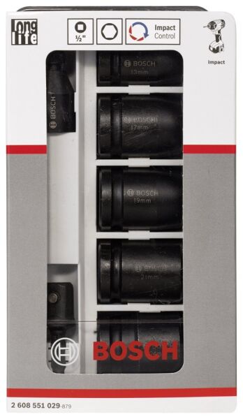 Bosch Aksesuarlar Bosch - Impact Control Serisi 7 Parçalı Lokma Anahtarı Takım Seti