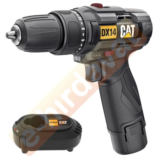 CAT DX14 12Volt/2.0Ah Li-ion Profesyonel Şarjlı Matkap