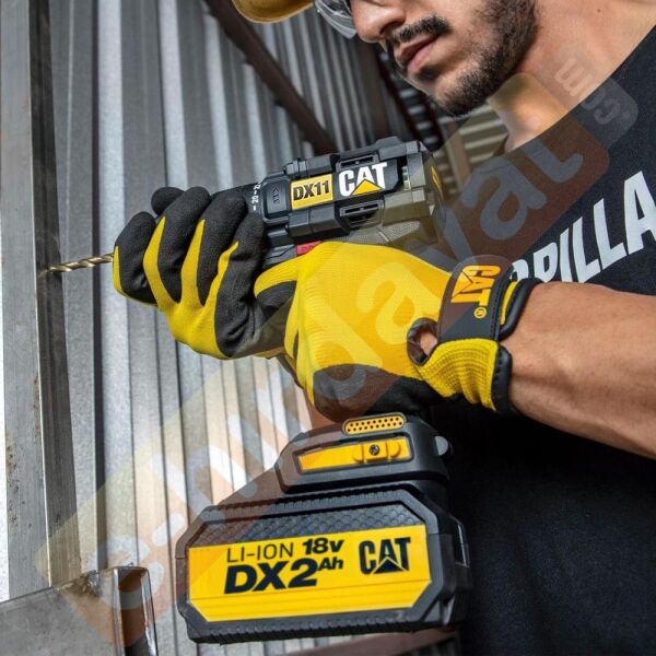 CAT DX11 18Volt/2.0Ah Li-ion Çift Akülü Kömürsüz Profesyonel Şarjlı Matkap