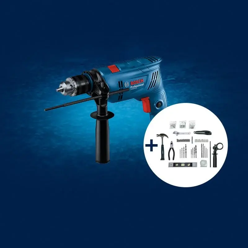 BOSCH GSB 600 100 Parça Aksesuarlı 600 W Profesyonel Darbeli Matkap Seti