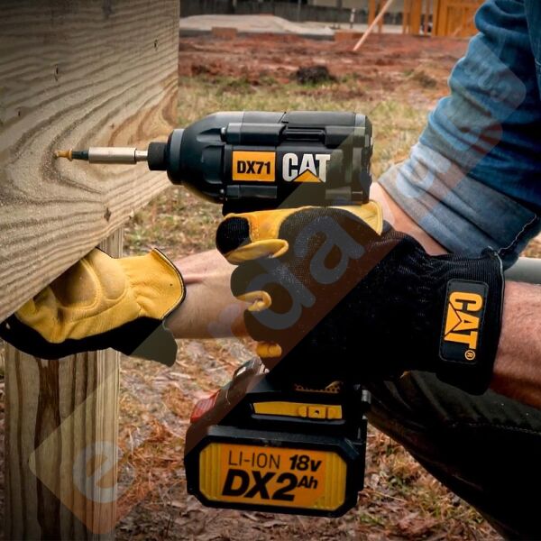 CAT DX12K 18Volt/2.0Ah Li-ion Çift Akülü Kömürsüz Profesyonel Darbeli Matkap+DX71 Kömürsüz Darbeli Tornavida Kombo Set