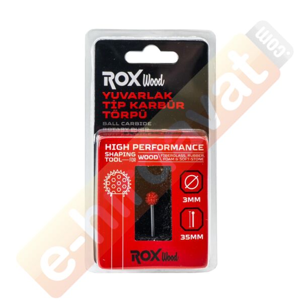 ROX WOOD Karbür Yuvarlak Tip Ahşap Şekillendirme Törpü (153ROX0275)