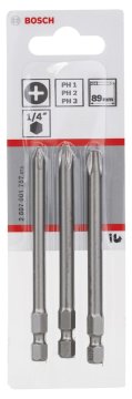 Bosch 3 Parça ExtraHard PH1/2/3*89 mm