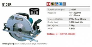 Makita 5103R Daire Testere