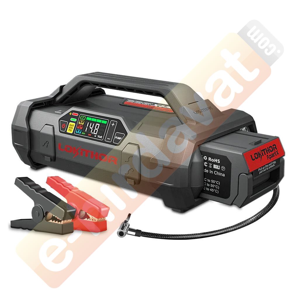 Lokithor APARTX2500 12V 2500Amp LiFePO4 Akıllı Akü Takviye + Pompa + Powerbank + Led Lamba