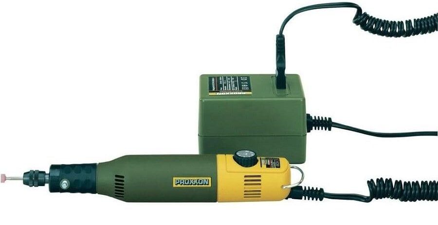 PROXXON 28515 Micromot 60/E Gözlük Tamiri için Freze-Matkap-Gravür Makinesi 12 Volt  Adaptör Dahil