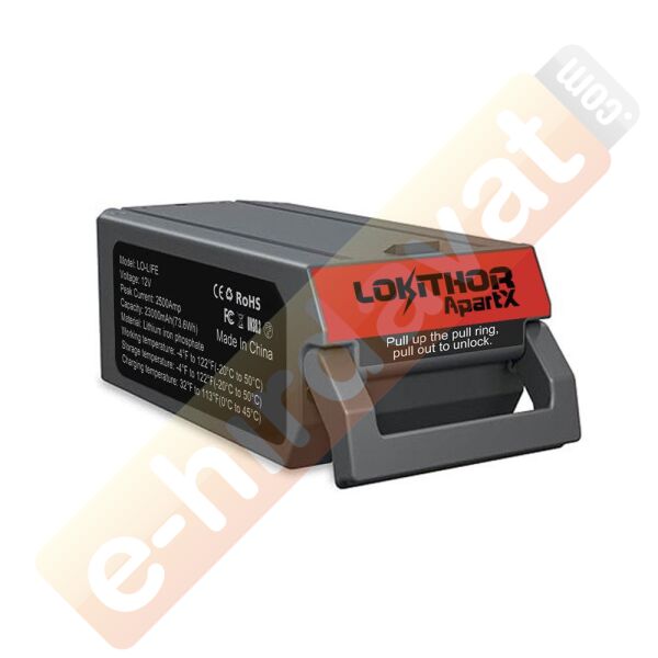 Lokithor LIFE 12.8Volt LiFePo4 2500A Takviye Gücü APARTX ile Uyumlu Yedek Akü
